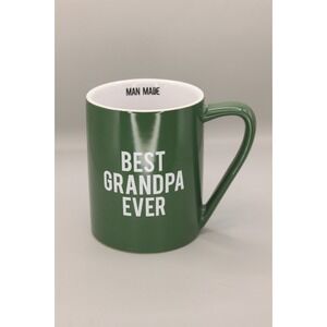 Best Grandpa Ever Coffee Cup Gift Large Mug Ceramic Green